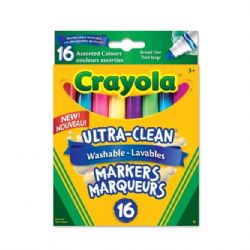 CRAYOLA 16 MARQUEURS LAVABLES